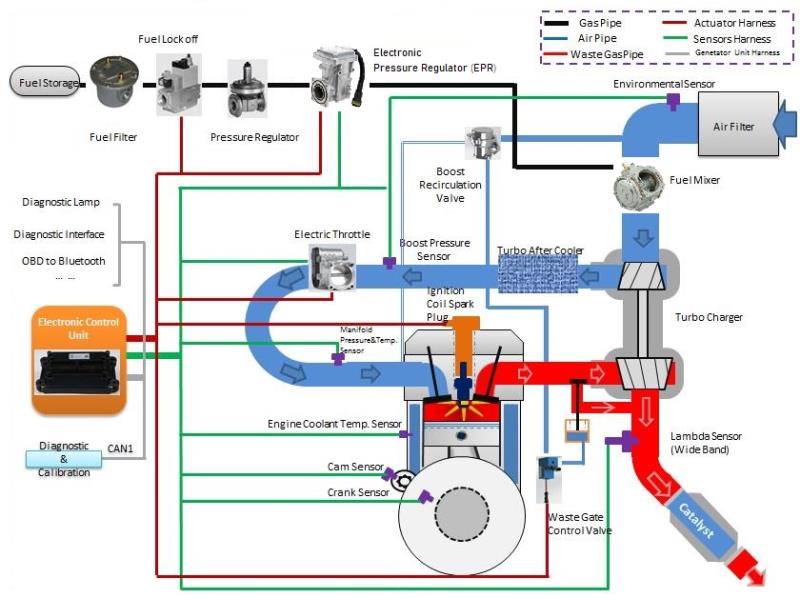 120kW natural generator 6 Cylinders/ 150kVA with Combine Heat Power (CHP) system Cummins engine 6CTAA8.3-T - Natural gas generator - 6