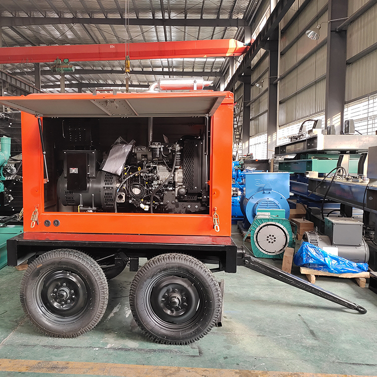 100kW trailer diesel generator 125kVA mobile power generator from China